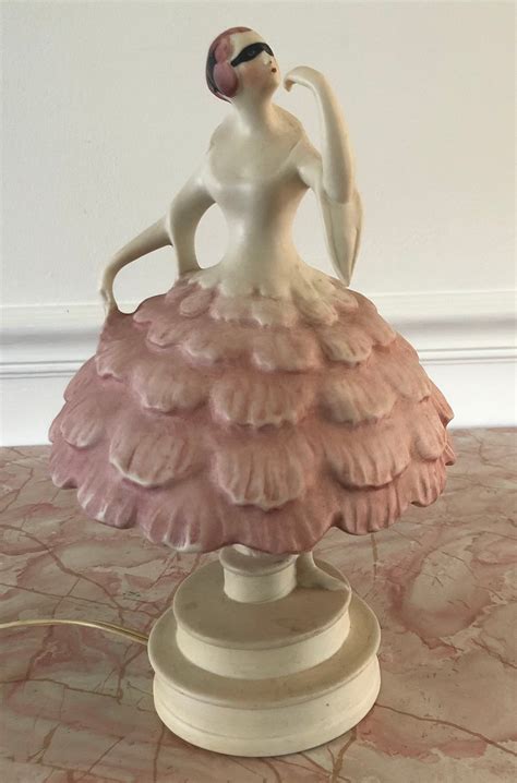 fake fulper perfume lamps|Vintage Perfume Lamp Ballerina Fulper Pottery Figural Lamp Art .